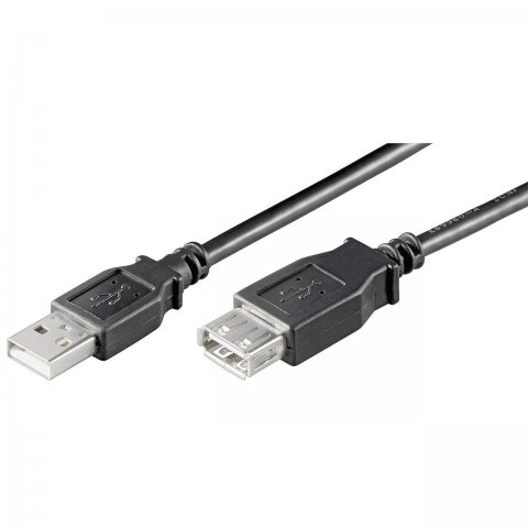 Prelungitor cablu USB A 1.8m negru 
